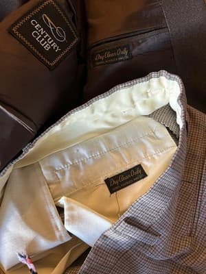 38 Vintage 1970’s 4 Piece Men’s Pimp Leisure Suit Vest Jacket Pants Knit Brown - Thumbnail 13