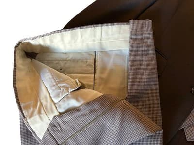 38 Vintage 1970’s 4 Piece Men’s Pimp Leisure Suit Vest Jacket Pants Knit Brown - Thumbnail 3