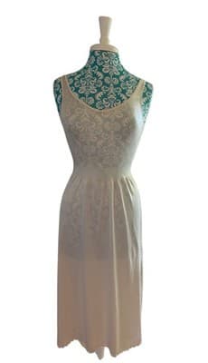 Vintage Warners Beige Nude Full Slip Dress 34 Elegant Ballerina Style Lingerie - Thumbnail 13