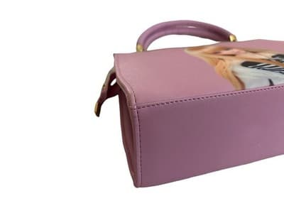 Rare Pink Big Eye Doll Purse Handbag Kawaii Rave Pastel Kitsch Novelty Rainbow - Thumbnail 7