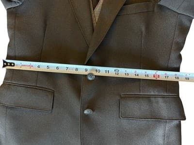 38 Vintage 1970’s 4 Piece Men’s Pimp Leisure Suit Vest Jacket Pants Knit Brown - Thumbnail 5
