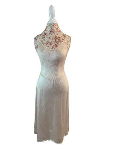 Vintage Warners Beige Nude Full Slip Dress 34 Elegant Ballerina Style Lingerie - Thumbnail 5