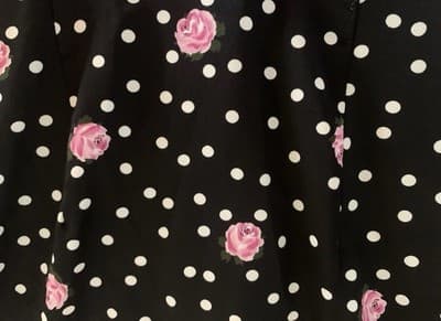 Vintage 1980’s Dress Romantic Floral Puffed Sleeves Lavender Roses Print 10 - Thumbnail 2