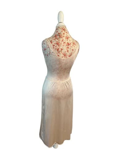 Vintage Warners Beige Nude Full Slip Dress 34 Elegant Ballerina Style Lingerie - Thumbnail 3
