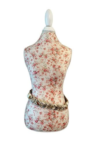 Vintage Silk Rope Belt Fall Earth Tones Beads Boho Prairie Peasant 1980’s Brown - Thumbnail 3