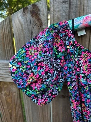 NWT Lilly Pulitzer Tamie Off-The-Shoulder Dress Feeling Fintastic Puffed Sleeves - Thumbnail 5