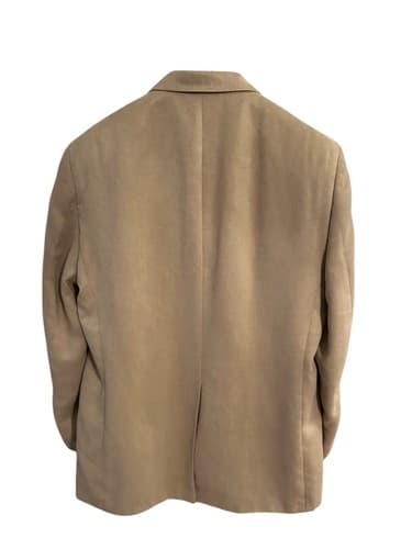 Ralph Lauren Men’s Sport Coat Beige Brown Tan Ultra Suede Jacket Blazer 46 Chest - Thumbnail 4