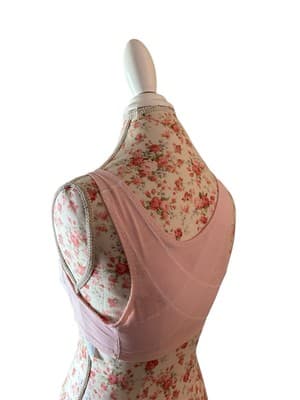 Vintage Pinup Bombshell Bra 1950’s 1960’s Pink Lace Lingerie 34B Romantic - Thumbnail 2