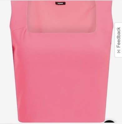 LARGE EXPRESS BUBBLEGUM PINK BELTED SKIRT TOP SET MODERN FASHION TRENDY GIRLYPOP - Thumbnail 12
