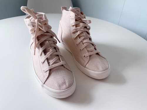 Keds 7 High Top Pale Gold Blush Metallic Booties Boots Tennis Shoe Sneakers NEW - Thumbnail 5