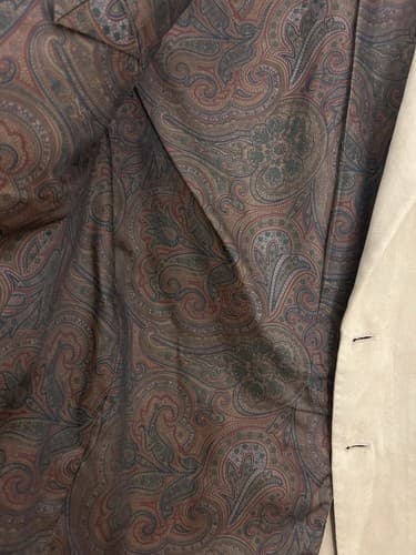 Ralph Lauren Men’s Sport Coat Beige Brown Tan Ultra Suede Jacket Blazer 46 Chest - Thumbnail 8