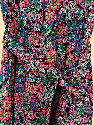 NWT Lilly Pulitzer Tamie Off-The-Shoulder Dress Feeling Fintastic Puffed Sleeves - Thumbnail 7