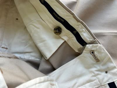 38 X 30 BROOKS BROTHERS Chino Khaki Pants Mens Slacks Stretch Clark Fit - Thumbnail 6