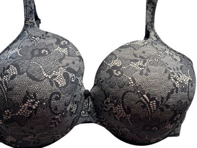 36DD Black & Nude Floral Bali Bra Lingerie - Thumbnail 4