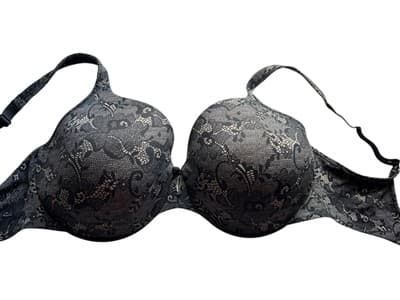 36DD Black & Nude Floral Bali Bra Lingerie - Thumbnail 2