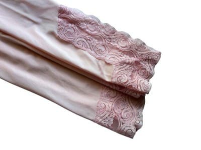 Vintage Pastel Peachy Pink Half Slip Skirt Romantic Lingerie JC Penney Medium - Thumbnail 2
