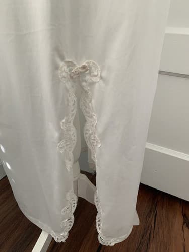 Vintage Sears Cream Half Slip Maxi Ivory Fits Waist 27-29” Bow Skirt Lingerie - Thumbnail 3