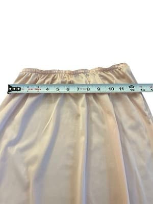 Vintage Pastel Peachy Pink Half Slip Skirt Romantic Lingerie JC Penney Medium - Thumbnail 11