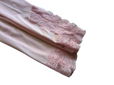 Vintage Pastel Peachy Pink Half Slip Skirt Romantic Lingerie JC Penney Medium - Thumbnail 5