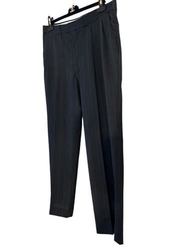 44R Towncraft Men’s Suit Dark Gray With Blue & Burgundy Pinstripe 2 Piece Pants - Thumbnail 9