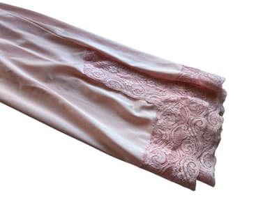 Vintage Pastel Peachy Pink Half Slip Skirt Romantic Lingerie JC Penney Medium - Thumbnail 7