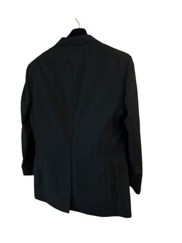44R Towncraft Men’s Suit Dark Gray With Blue & Burgundy Pinstripe 2 Piece Pants - Thumbnail 5