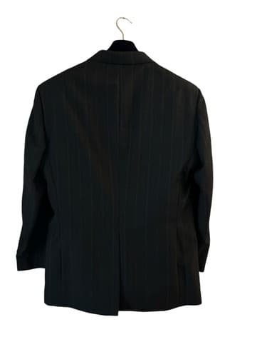 44R Towncraft Men’s Suit Dark Gray With Blue & Burgundy Pinstripe 2 Piece Pants - Thumbnail 6