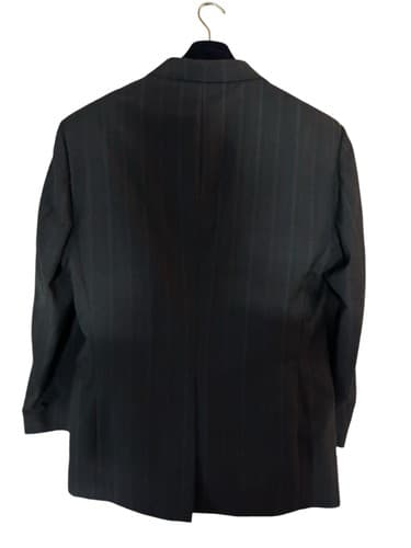 44R Towncraft Men’s Suit Dark Gray With Blue & Burgundy Pinstripe 2 Piece Pants - Thumbnail 2