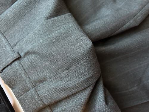 44R Towncraft Men’s Suit Dark Gray With Blue & Burgundy Pinstripe 2 Piece Pants - Thumbnail 12