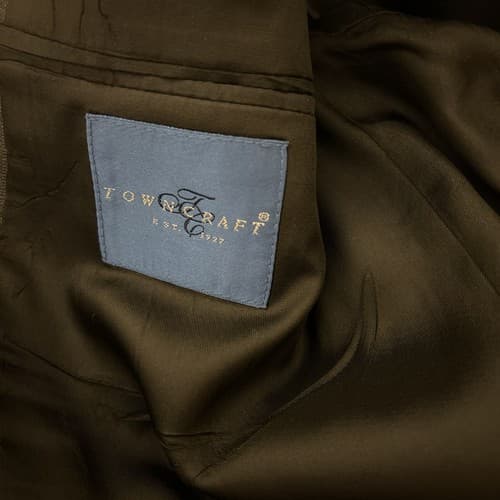 44R Towncraft Men’s Suit Dark Gray With Blue & Burgundy Pinstripe 2 Piece Pants - Thumbnail 14
