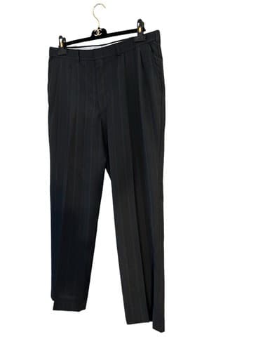 44R Towncraft Men’s Suit Dark Gray With Blue & Burgundy Pinstripe 2 Piece Pants - Thumbnail 8