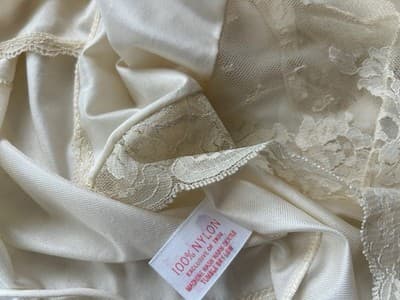 Vintage Camisole Women’s Sheer Lace Coquette Fairycore Slip Top Beige Cream - Thumbnail 9