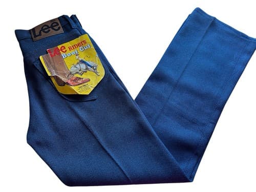 Vintage RARE LEE Riders Boot Cut Denim Blue Jeans Deadstock Women 27” NOS Unisex - Thumbnail 8