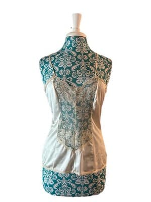 Vintage Camisole Women’s Sheer Lace Coquette Fairycore Slip Top Beige Cream - Thumbnail 7
