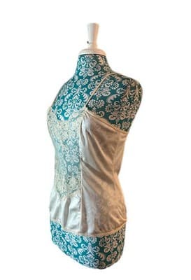 Vintage Camisole Women’s Sheer Lace Coquette Fairycore Slip Top Beige Cream - Thumbnail 5