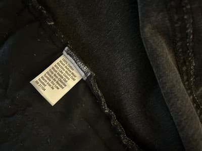 TRUE CRAFT Black Denim Distressed Jean Jacket Small Stretch Grunge Cotton - Thumbnail 9
