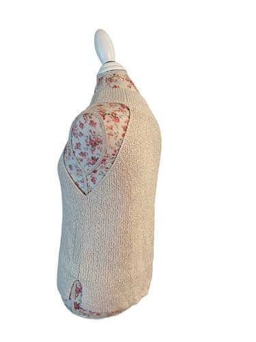 Gentle Fawn Oatmeal Nude Sweater Fall Top Sleeveless Turtleneck Old Money Style - Thumbnail 5