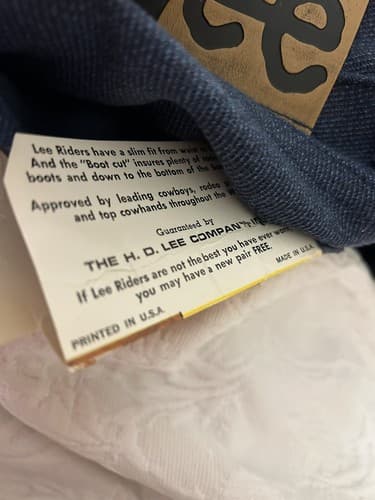 Vintage RARE LEE Riders Boot Cut Denim Blue Jeans Deadstock Women 27” NOS Unisex - Thumbnail 20