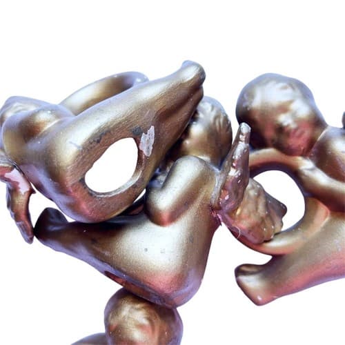 Set Of 4 Vintage Gold Angel Napkin Rings Home Decor Shabby Chic Cherubs Kitchen - Thumbnail 3