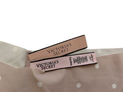 L Victorias Secret New NWT Thong Panty Nude Polka Dot Pantie Underwear Lingerie - Thumbnail 5