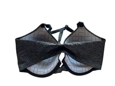 32DD Racerback Semi Demi Victorias Secret Black Bra Lingerie Logo Strap - Thumbnail 3