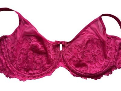 42C Frederick’s Of Hollywood Pink Lace Bra Lingerie - Thumbnail 2