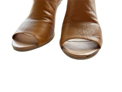 Size 10 Camel Colored Bella Vita Genuine Leather Mules Shoes Tan Slides Brown - Thumbnail 7