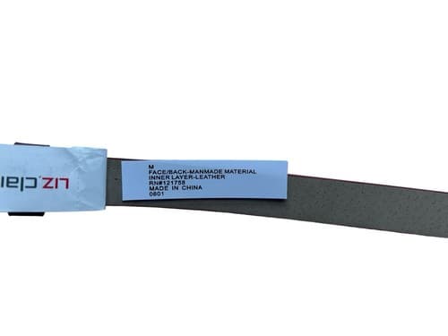 Liz Claiborne Red Skinny Belt NWT Medium Retro Classy Rockabilly Old Money - Thumbnail 5