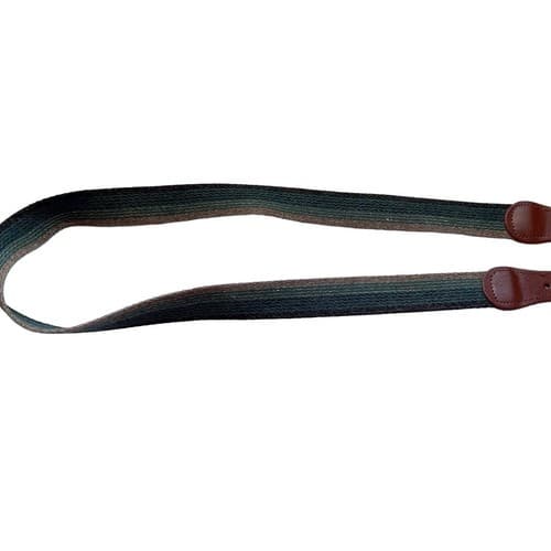 Vintage Genuine Leather Cloth Boho Belt Fall Green Brown Earth Colors Collegiate - Thumbnail 5