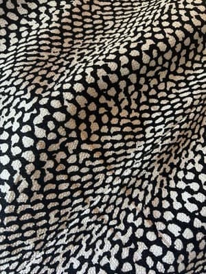 Size 6 Dana Buchman Cream & Black Shift Dress Cotton Elegant Career - Thumbnail 3