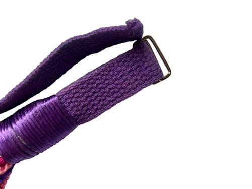 Vintage Silk Rope Belt Purple Pink Romantic 1980’s Baroque Gold Avant Garde - Thumbnail 5