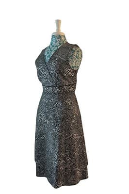 Christopher & Banks Black Stretch Dress Cotton Size 12 Career Elegant - Thumbnail 2