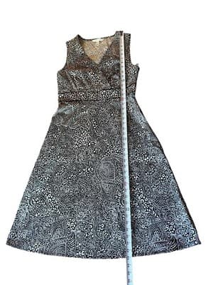 Christopher & Banks Black Stretch Dress Cotton Size 12 Career Elegant - Thumbnail 6