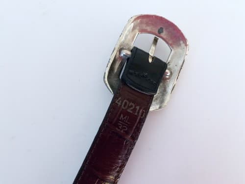 Vintage Brown Belt Silver Southwestern Concho Prairie Peasant Boho 32 M/L Gypsy - Thumbnail 4